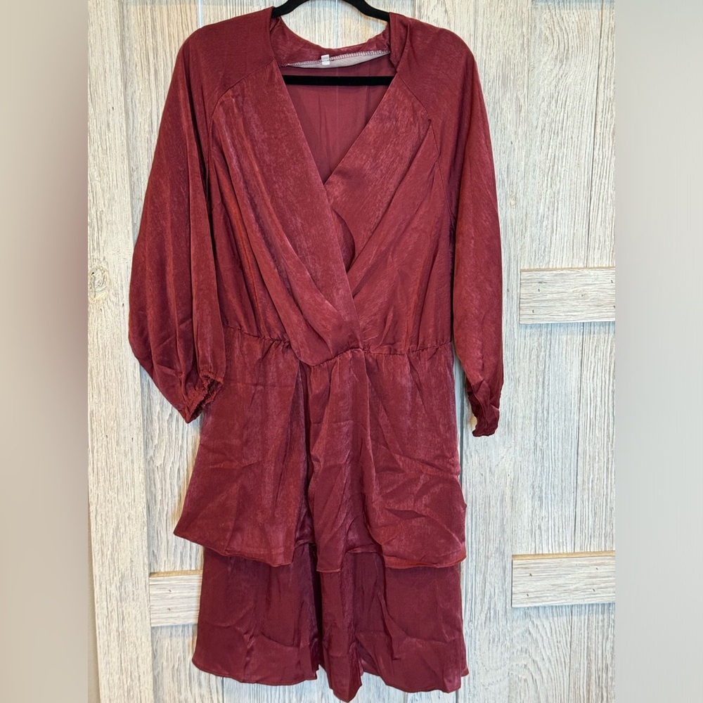 Unbranded Dress sz 2X color Burgundy/maroonNWOT